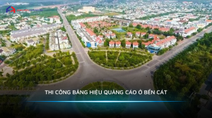 THI CÔNG BẢNG HIỆU QUẢNG CÁO Ở BẾN CÁT